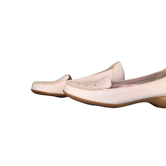 Bare Traps Patti White Driving Shoe, Loafer, Slip On Womens 7.5M Shoes Leather - Picture 3 of 10